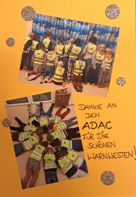 Foto zur Meldung: DANKE AN DEN ADAC FÜR DIE WARNWESTEN