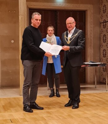 Ehrung zum 50-jährigen Jubiläum im Rathaus Münster (Bild vergrößern)