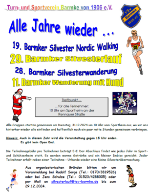 Silvestersport beim TSV Barmke (Bild vergrößern)