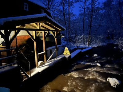 Adventsstimmung am Mühlenrad