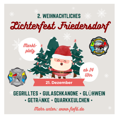 2. Friedersdorfer Lichterfest auf dem Marktplatz (Bild vergr&ouml;&szlig;ern)
