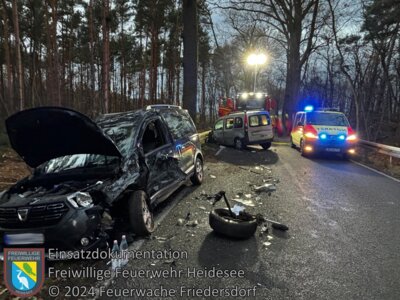 Meldung: Einsatz 109/2024 | VU PKW - PKW | L39 OV Blossin - Friedersdorf