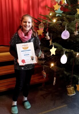Foto zur Meldung: Punkterekord durch Pauline bei Antolin!