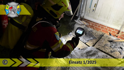 Meldung: Einsatz 1/2025 | Brennt Nebengebäude | Bindow Hasensprung
