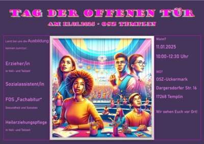 Meldung: Tag der offenen Tür am 11.01.25 in Templin