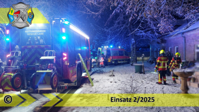 Meldung: Einsatz 2/2025 | Türnotöffnung für Rettungsdienst | Blossin Waldweg