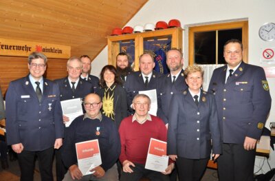 Foto zur Meldung: Feuerwehr-Ehrenzeichen ausgehändigt
