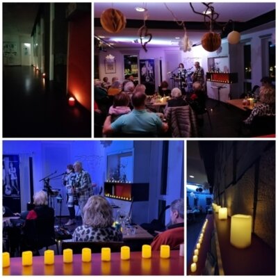 Foto zur Meldung: Stimmungsvoller Abend bei zartem Lichterschein