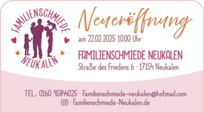 Neueröffnung Familienschmiede Neukalen