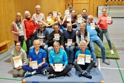Foto zur Meldung: Gold und Silber verteilt: Beim SVS wurden Sportabzeichen überreicht