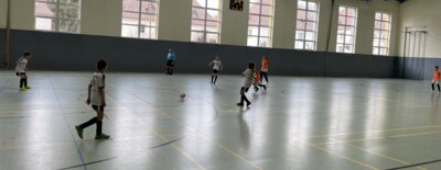 Hallenturnier E-Junioren, Spielszene des Spiels TSV 1890 Ruppersdorf gegen Bertsdorfer SV, , Seifhennersdorf, 02.02.2025 (Bild vergrößern)