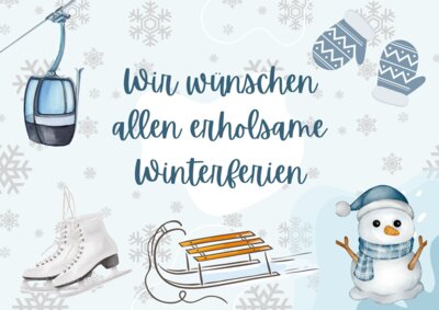 Gruß für die Winterferien (Bild vergrößern)
