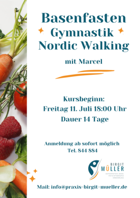 neuer Basenfastenkurs Start am 11. Juli 2025 (Bild vergrößern)