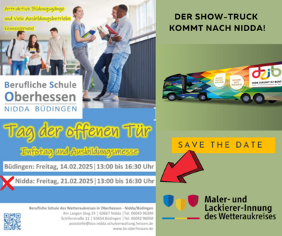 Tag der offenen Tür Berufliche Schule Oberhessen Nidda - Wir sind dabei!