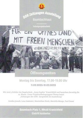 Schülerprojekt-Ausstellung im Baumbachhaus (Bild vergrößern)