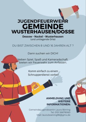 Foto zur Meldung: Wir suchen DICH ! Komm zur Jugendfeuerwehr der Gemeinde Wusterhausen/Dosse