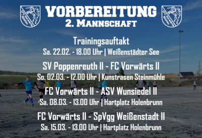 Vorbereitung 2. Mannschaft (Bild vergrößern)