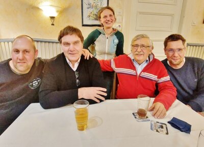 Vorstand, v.li. Helge Harder, Dirk Griese, Julia und Jochen Voß, Christian Saggau