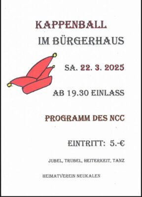 Kappenball im Bürgerhaus (Bild vergr&ouml;&szlig;ern)