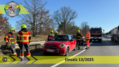 Meldung: Einsatz 13/2025 | VU PKW - PKW | BAB 10 AD Spreeau - AS Niederlehme
