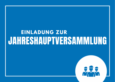 Meldung: Einladung zur Jahreshauptversammlung 2024