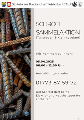 Schrott sammeln am 05.04.2025