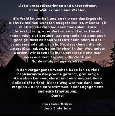 Dankeschön Jens Enderlein