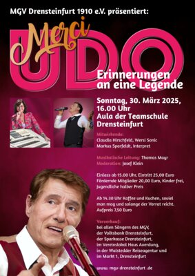 Frühjahrskonzert "Merci Udo - Erinnerungen an eine Legende"