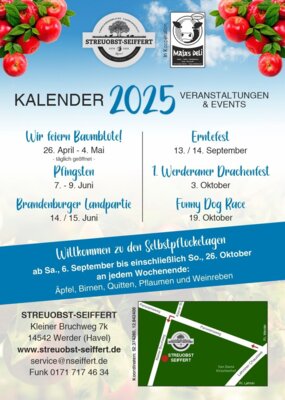 Jahresplan 2025- der Auftakt mit dem 146. Baumblütenfest steht kurz bevor!!! (Bild vergrößern)