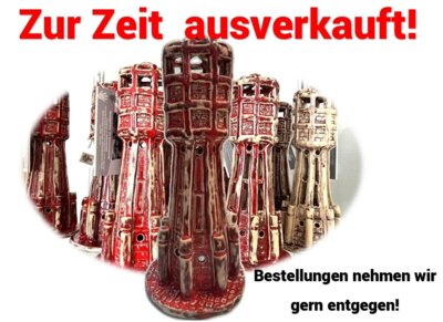 Schönes Genthin-Souvenir: Der Wasserturm aus Keramik (Bild vergrößern)