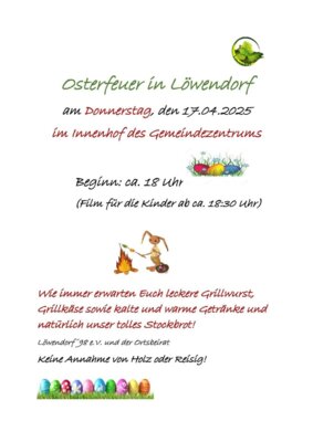 Osterfeuer am 17.04.2025 (Bild vergrößern)