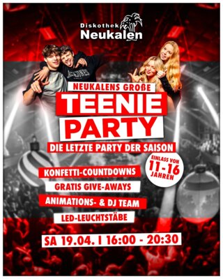 TEENIEPARTY in der Diskothek Neukalen (Bild vergr&ouml;&szlig;ern)