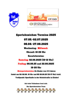 Termine Sportabzeichen 2025