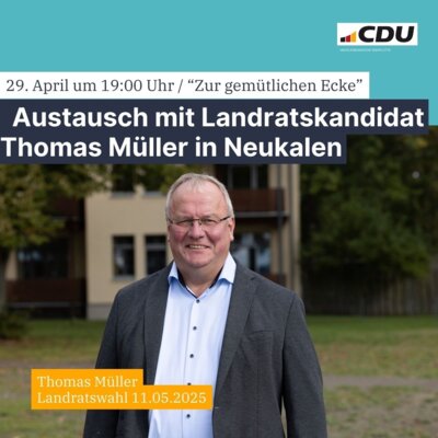 Austausch mit Landratskandidat Thomas Müller (Bild vergr&ouml;&szlig;ern)