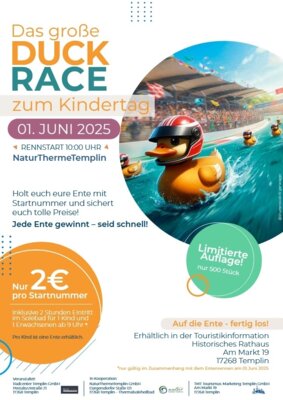 Foto zur Meldung: Duck-Race zum Kindertag