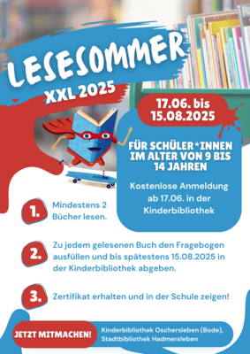 Lesesommer XXL 2025 beginnt am 17. Juni