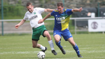 (Foto OTZ) Zweimal Stefan: Botz und Staskewitsch beim Derby in BB, beide trafen