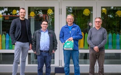 v.l.n.r. Fabian Meyer, Reimund Rose, Erhard Persiel, Dieter Lodahl; Foto-Copyright Wolfgang Wolman