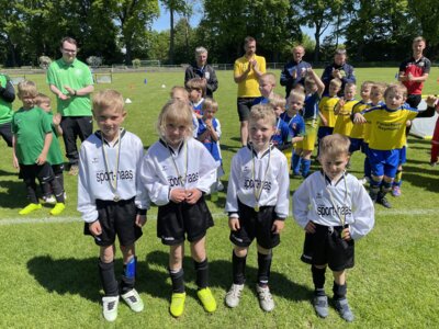 Siegerehrung des G-Jugendturniers in Zittau, So., 11.05.2025, Weinaustadion (Bild vergrößern)