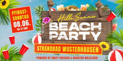 Foto zur Meldung: BEACHPARTY im Strandbad Wusterhausen