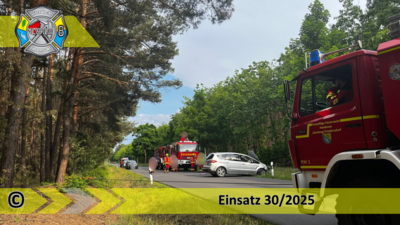 Einsatz 30/2025 | PKW überschlagen | B246 OV Prieros - Gräbendorf