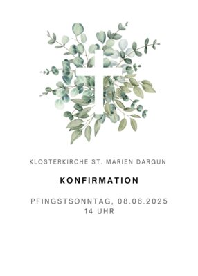 Konfirmation am Pfingssonntag in der Klosterkirche St. Marien Dargun (Bild vergrößern)