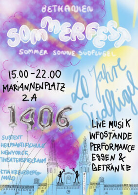 Meldung: "Sommer, Sonne, Südflügel" Sommerfest am 14.06.25