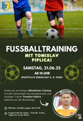 Fussballtraining mit Tomislav Piplica!