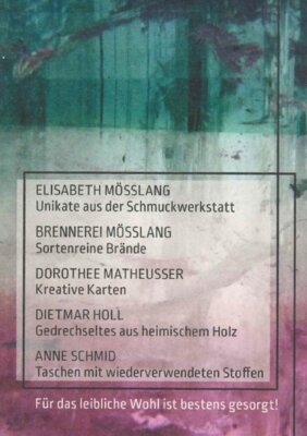 Ausstellung Schmuckwerkstatt Elisabeth Mößlang