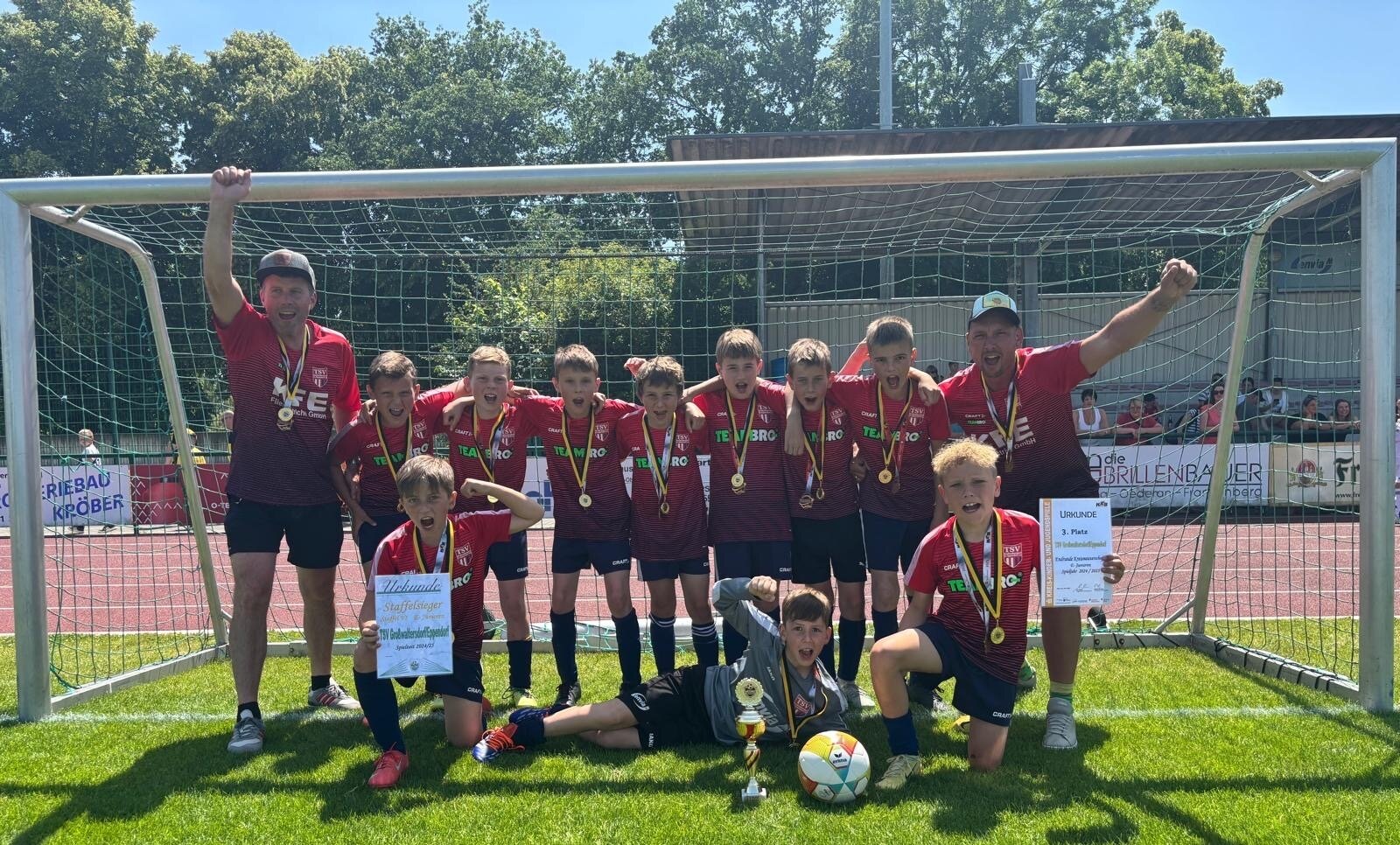 E-Junioren mit Platz 3