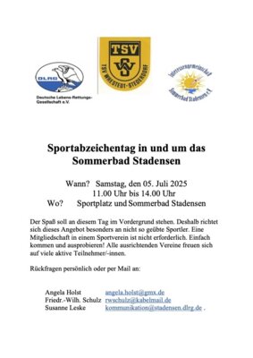 Sportabzeichentag 05.07.2025