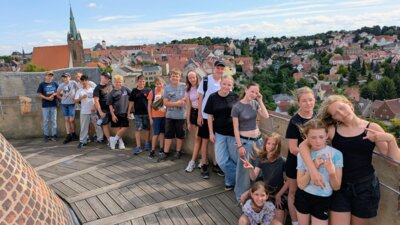 Der Ausblick vom Bergfried war ein gelungener Abschluss des Tages