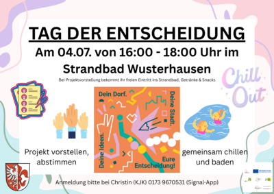 Foto zur Meldung: Tag der Entscheidung am 04.07.25 im Strandbad