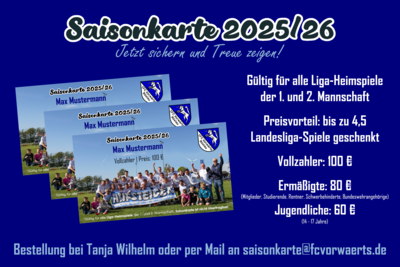 Saisonkarte 25/26 - Jetzt sichern und Treue zeigen! (Bild vergr&ouml;&szlig;ern)